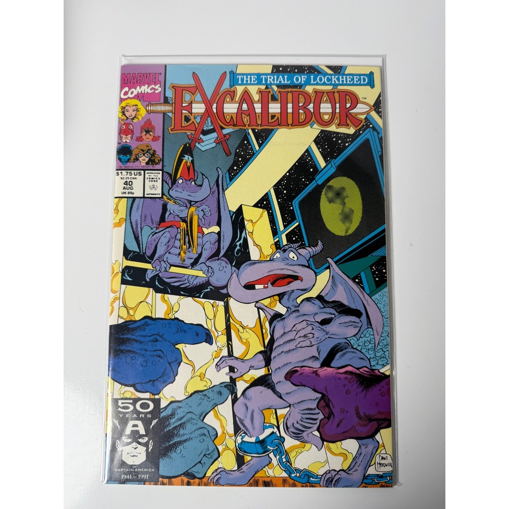 Excalibur 40 Marvel Comics 1991 The Trial of Lockheed Dave Hoover Copper Age